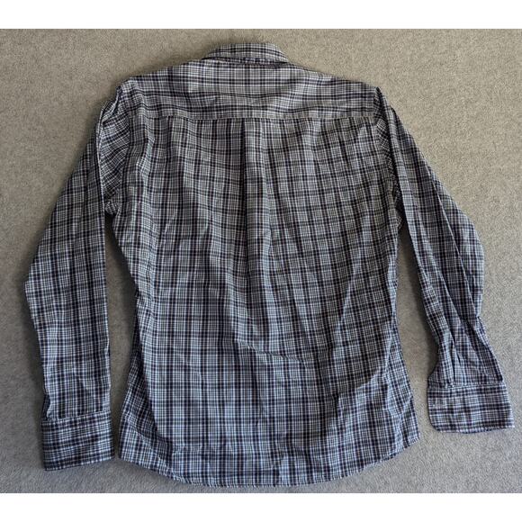 PETER MILLAR Shirt Small Blue Plaid Long Sleeve Button Down Casual Lightweight - Picture 3 of 6